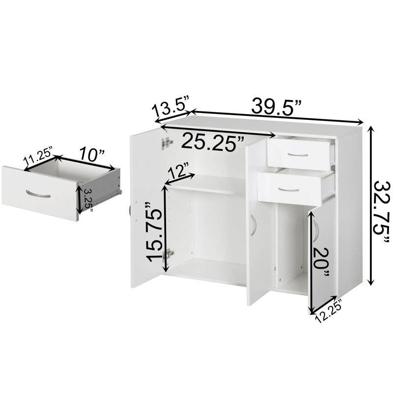Wasee Accent Cabinet, White