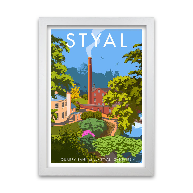 Styal by Stephen Millership - Print, White, 84.1 cm H x 59.4 cm W x 5 cm D