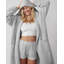 Ribbed Hooded Robe-1052601374-1052601361
