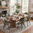 Chardee Upholstered Dining Chairs Faux Leather Waterproof Side Chair with Metal Frame-1629585638
