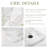 Guein Rectangle Natural Marble Tray,Bianco Palomino