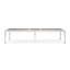Solid Wood and Glass Extendable Dining Table