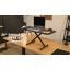 Montant de bureau simple noir