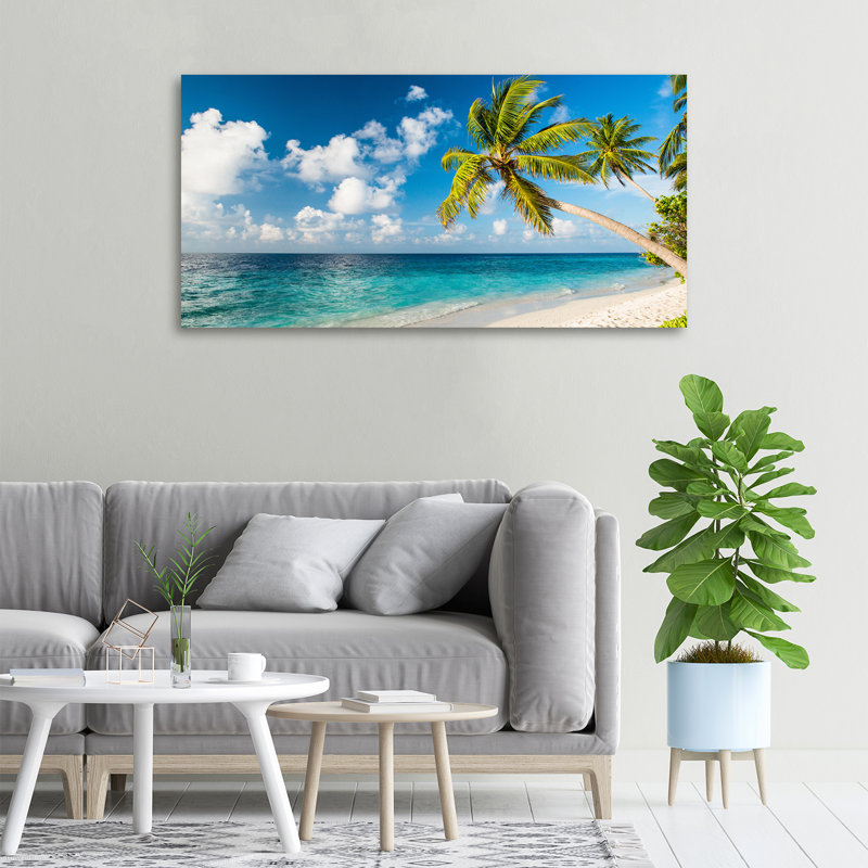 Maldives Beach - Wrapped Canvas Print