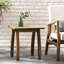 Table de bout en bois naturel teinté, surface de 19 po x 15 po, capacité de poids de 200 lb, table d'appoint décorative pour le salon avec tasses à café et décor, surface polyvalente-1739741827