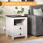 Table de chevet 17 po avec station de charge et armoire de rangement 17 po-1096243289