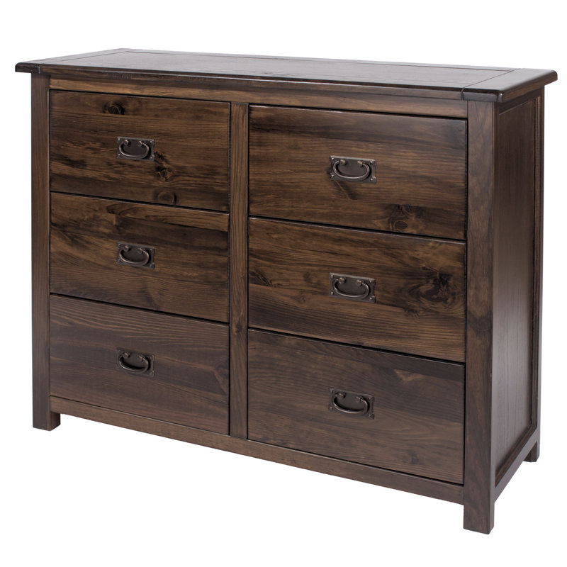 Somerville 3+3 Drawer wide chest of drawers