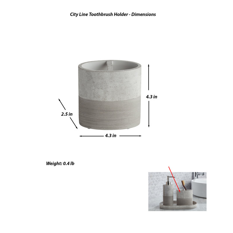 City Line 3 pc bathroom accessory set