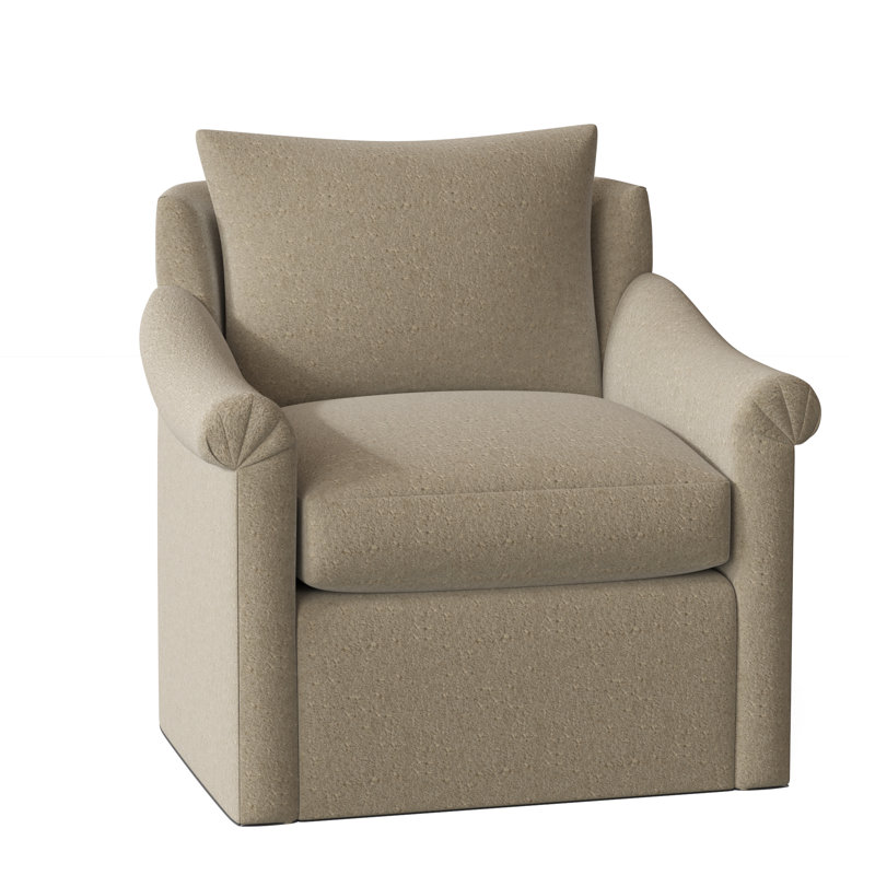Fauteuil pivotant vers le bas de 34 po de large Drake, Lin de Venise