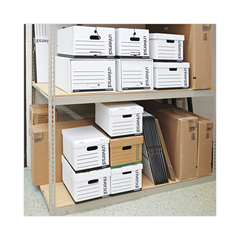 Extra-Strength Storage Box with Lid, 12/Carton
