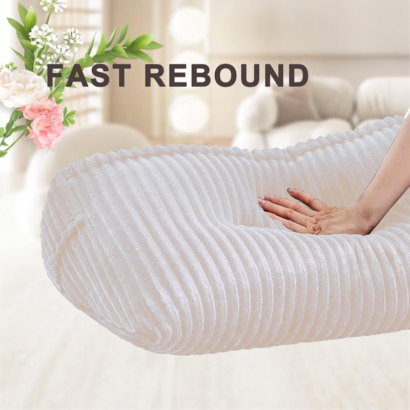 Headboard Pillow for Perfect Reading and Relaxation - Beige Wedge Backrest Pillow