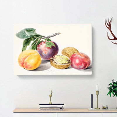 Peaches by Michiel Van Huysum - Wrapped Canvas