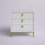 3 - Drawer Nightstand With Metal Legs-2130540669