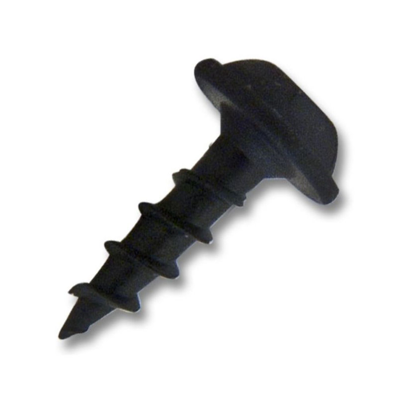 Tête de rondelle ronde noire à filetage grossier autotaraudeuse, 8 x 5/8 po