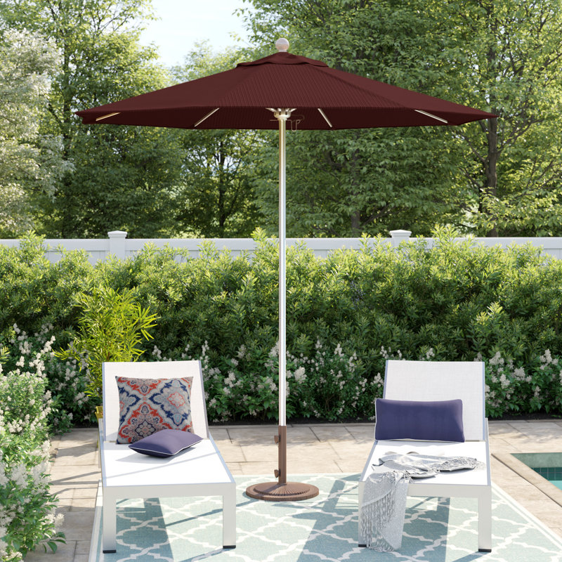 Parasol de marché Hibo Venture Series 7,5 pi, 90" W x 90" D, Matte White, Terrace Adobe Olefin