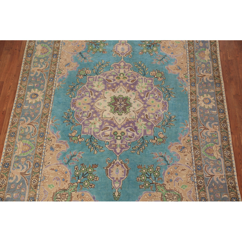 Tapis traditionnel médaillon turquoise 6 x 10