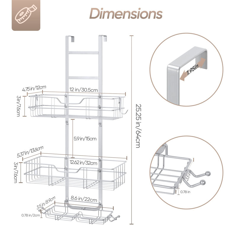 Gennadiy Stainless Steel Shower Caddy