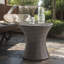 Table d'appoint d'extérieur en osier en aluminium-1473012616