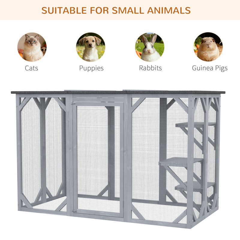 Cage pour chat Aulo, Gris