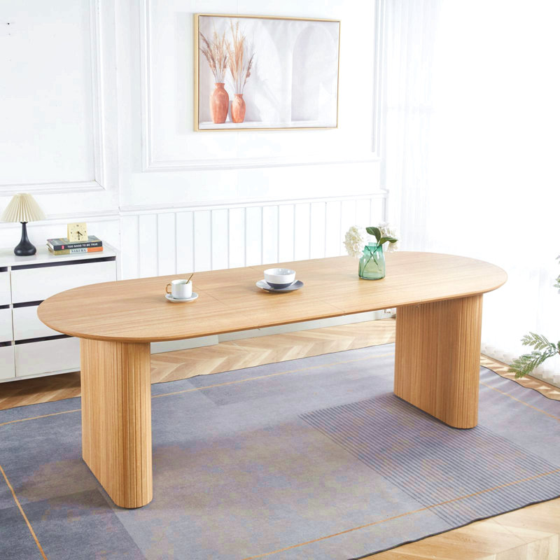 Table extensible, table à manger, table de bureau, table basse, panneau de fibres à densité moyenne, Chêne