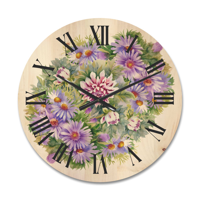 Horloge murale Bouquet, Moyenne