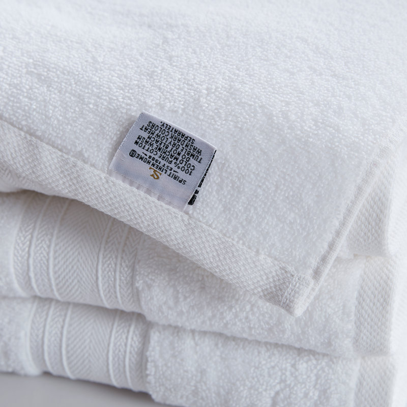 Ensemble de 18 serviettes en coton 18 pièces, Blanc
