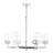 Nailwell 6 - Light Steel Dimmable Chandelier-27063593