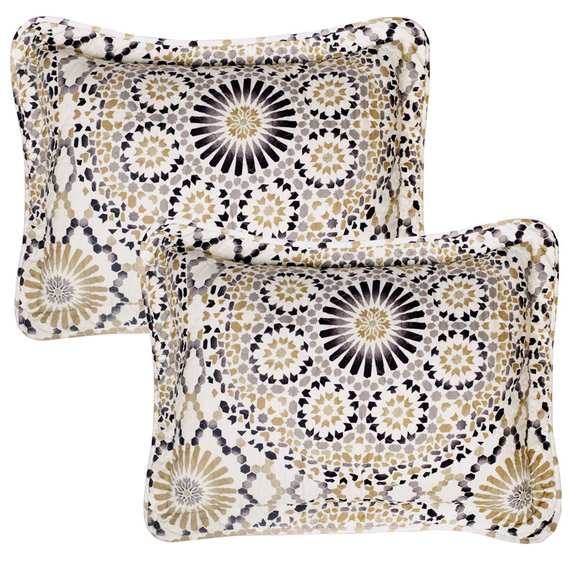 Tradewinds Modern & Contemporary Polyester Floral Quilt, Queen