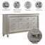 Commode à finition champagne