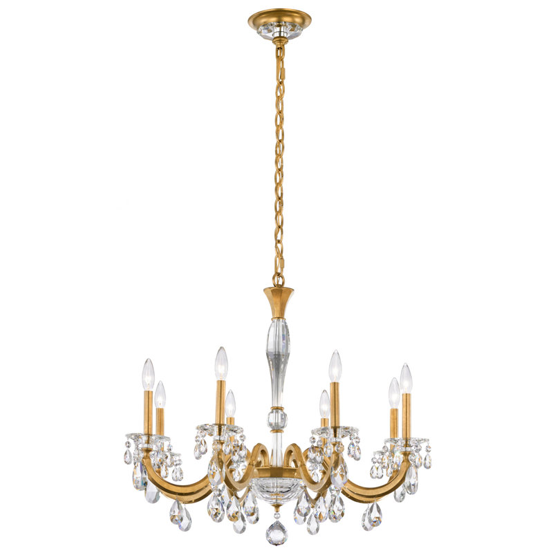 San Marco 8 - Light Chandelier, Heirloom Gold