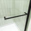 Porte de douche de 32 à 36 po x H 72 po avec pivot universel, finition noire matte, composants en acier inoxydable 304, dispositif d'arrêt des fuites, fermeture magnétique, canal mural réglable, réglage large de 4 po, rapide