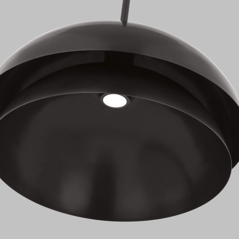 Shanti 1 - Light LED Pendant, Dark Bronze, Natural Brass, 26" W x 26" D x 13.9" H