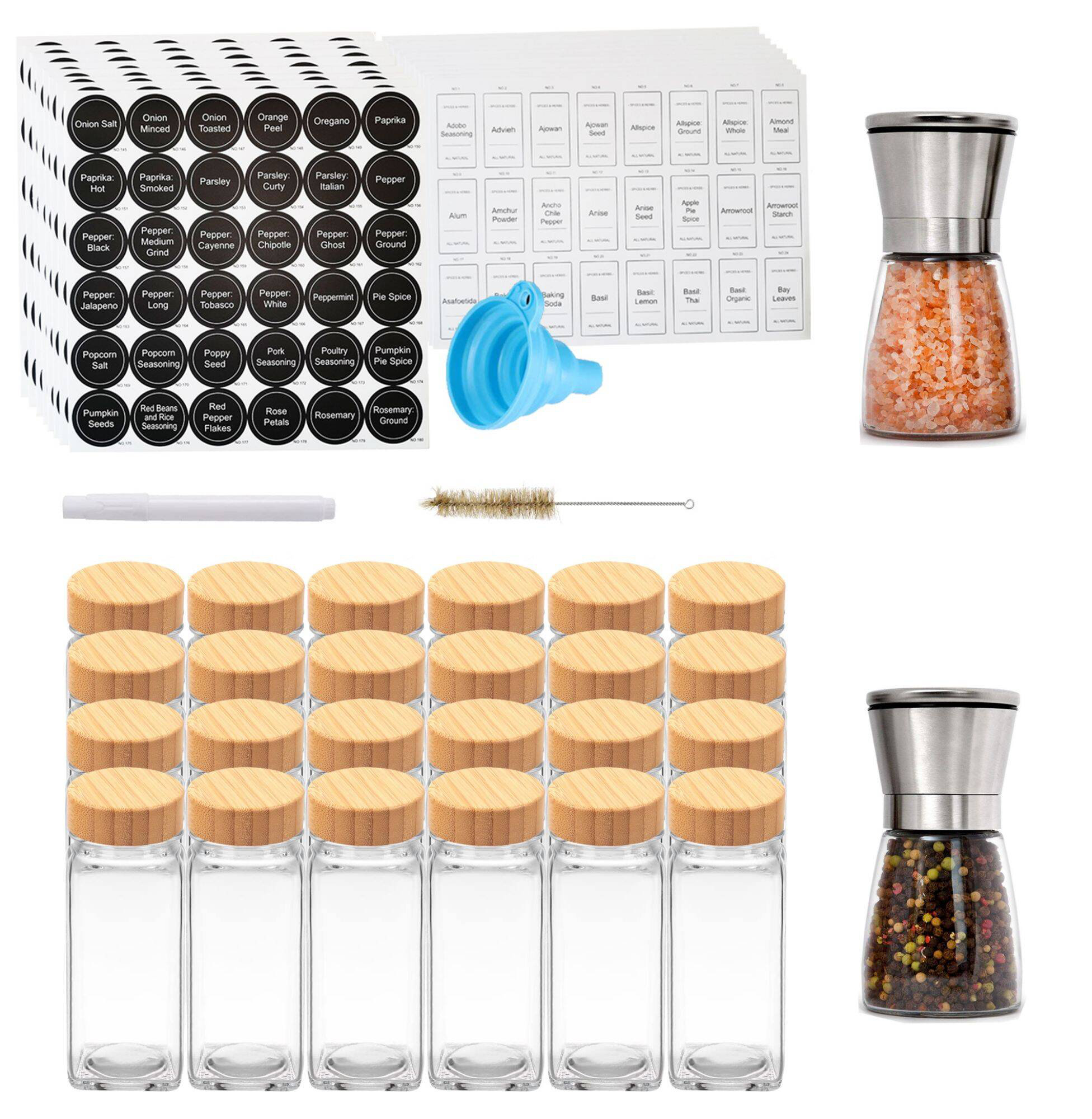 Prep & Savour Set of 24 Spice Jars | Wayfair