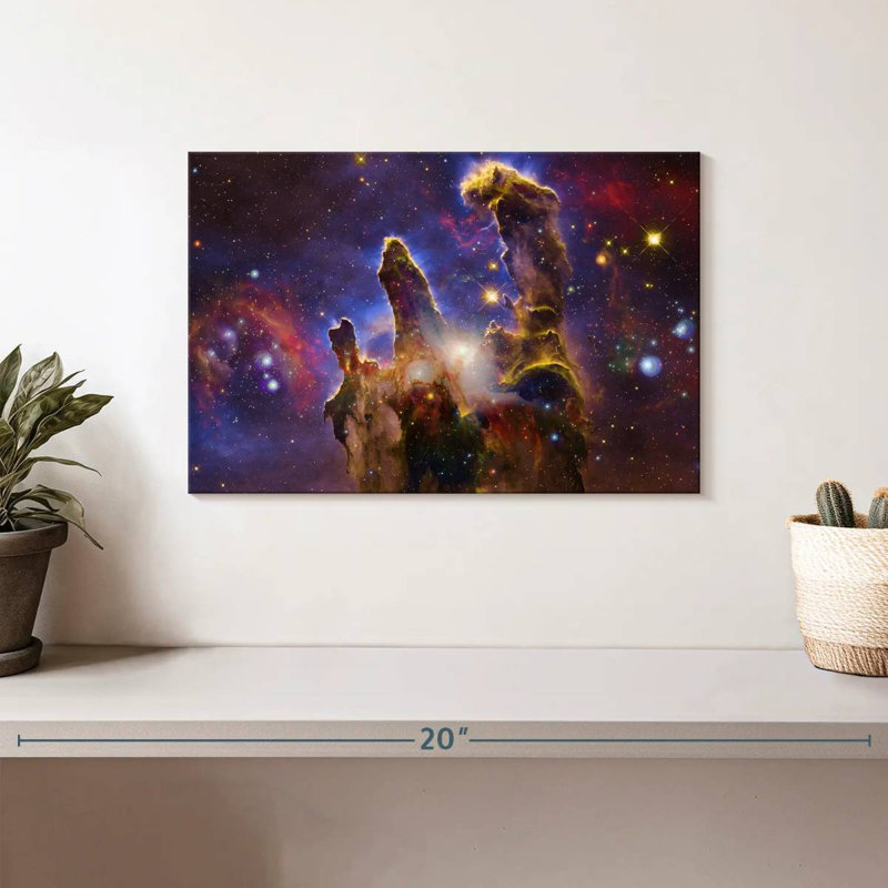 Nébuleuses et étoiles, H 8 po x l 12 po