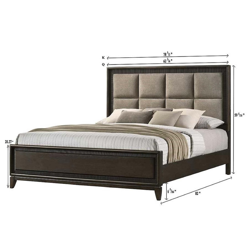 Kalojan Upholstered Panel Bed, King