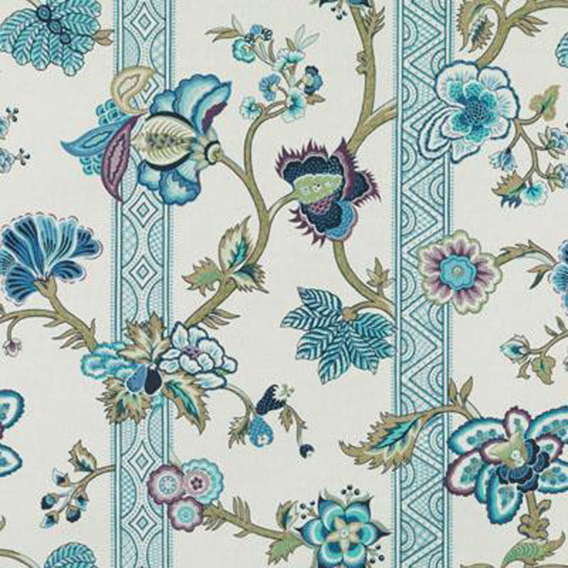 Tissu malabar From the Archives, Lin / gris anthracite