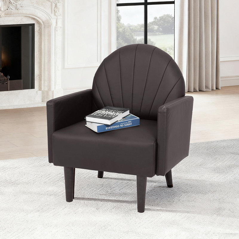 Fauteuil, Marron foncé