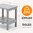 Wolak Double-Tier Patio Table Side Table-1533973419