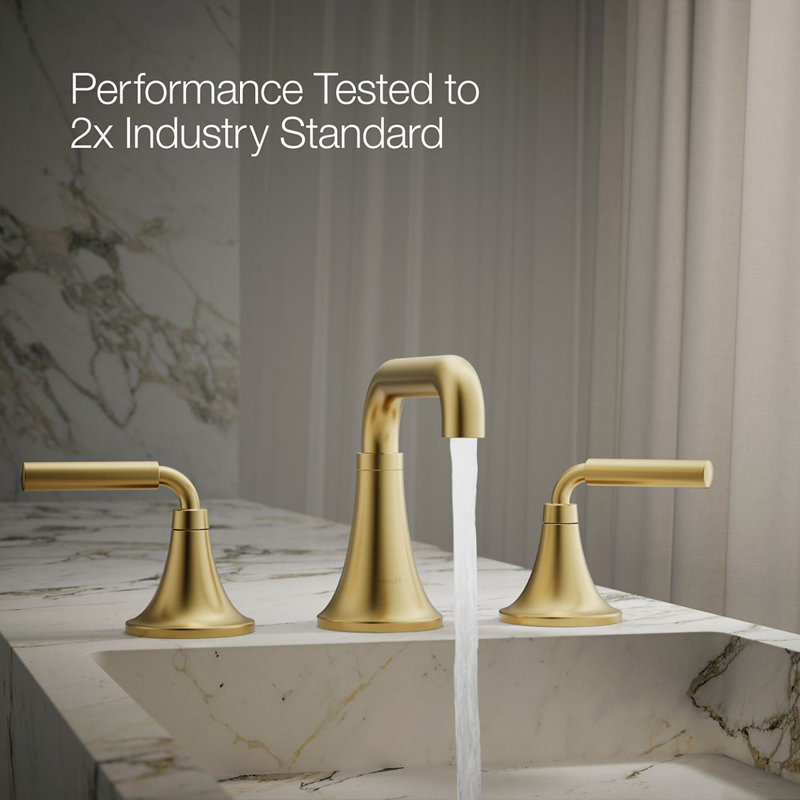 Tone Wall Mounted Bathroom Faucet, 0.5, Brass