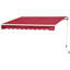 Tuttle Retractable Awning Garden Canopy Sun Shade Patio Shelter-16025996-125421996