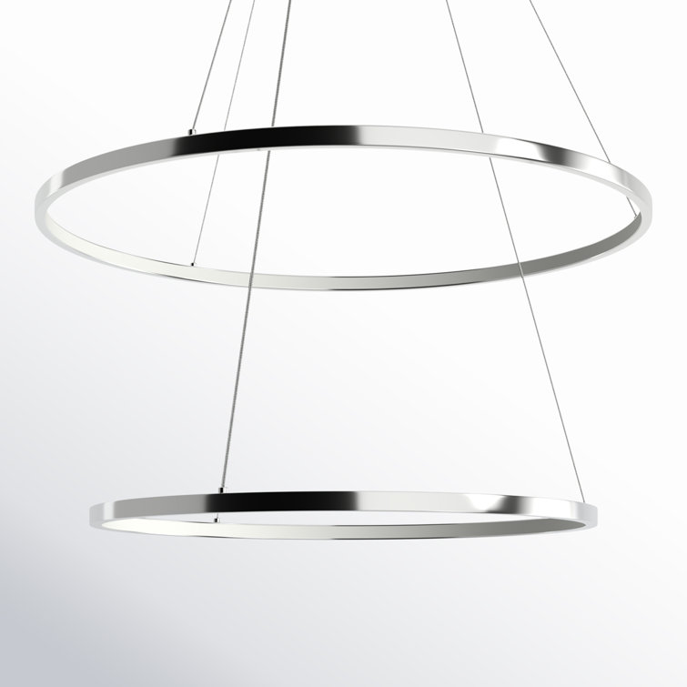 Saleigh 2 - Light Unique / Statement Geometric LED Chandelier