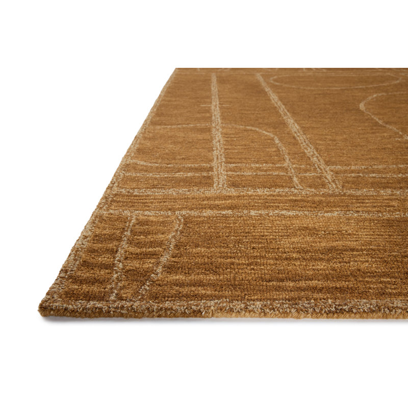 Jeremiah Brent x Loloi Barrow Clay / Natural Area Rug, Square 1'6"