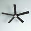 Ventilateur de plafond standard à DEL à 5 pales de 60 po avec chaîne de traction et ensemble d'éclairage Croft-60860951