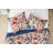 Bella Red/Beige Cotton Reversible Quilt