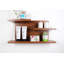 3 tablettes flottantes en bois massif-500692500