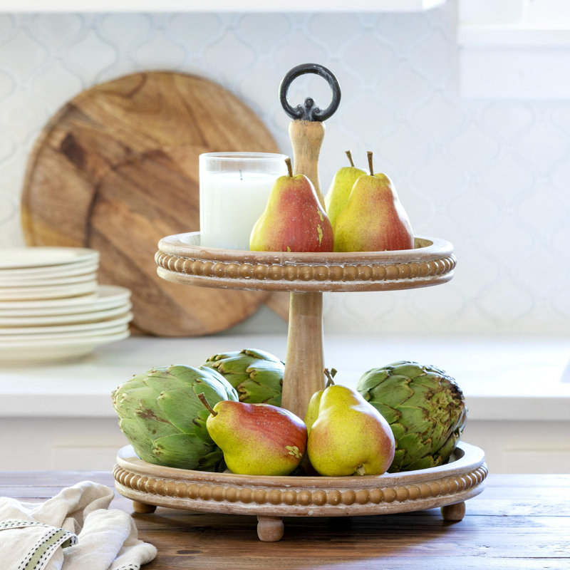 La Boheme Wood Tiered Stand