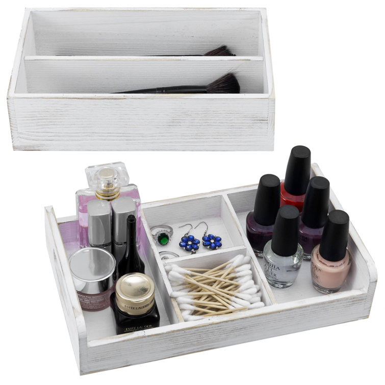 Wooden Makeup Organizer Latitude Run