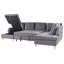 Abdirizaq 4 Seater Velvet Sofa Bed-1778096084