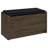 Smoked Oak Open Shelf Storage Bench-721688179