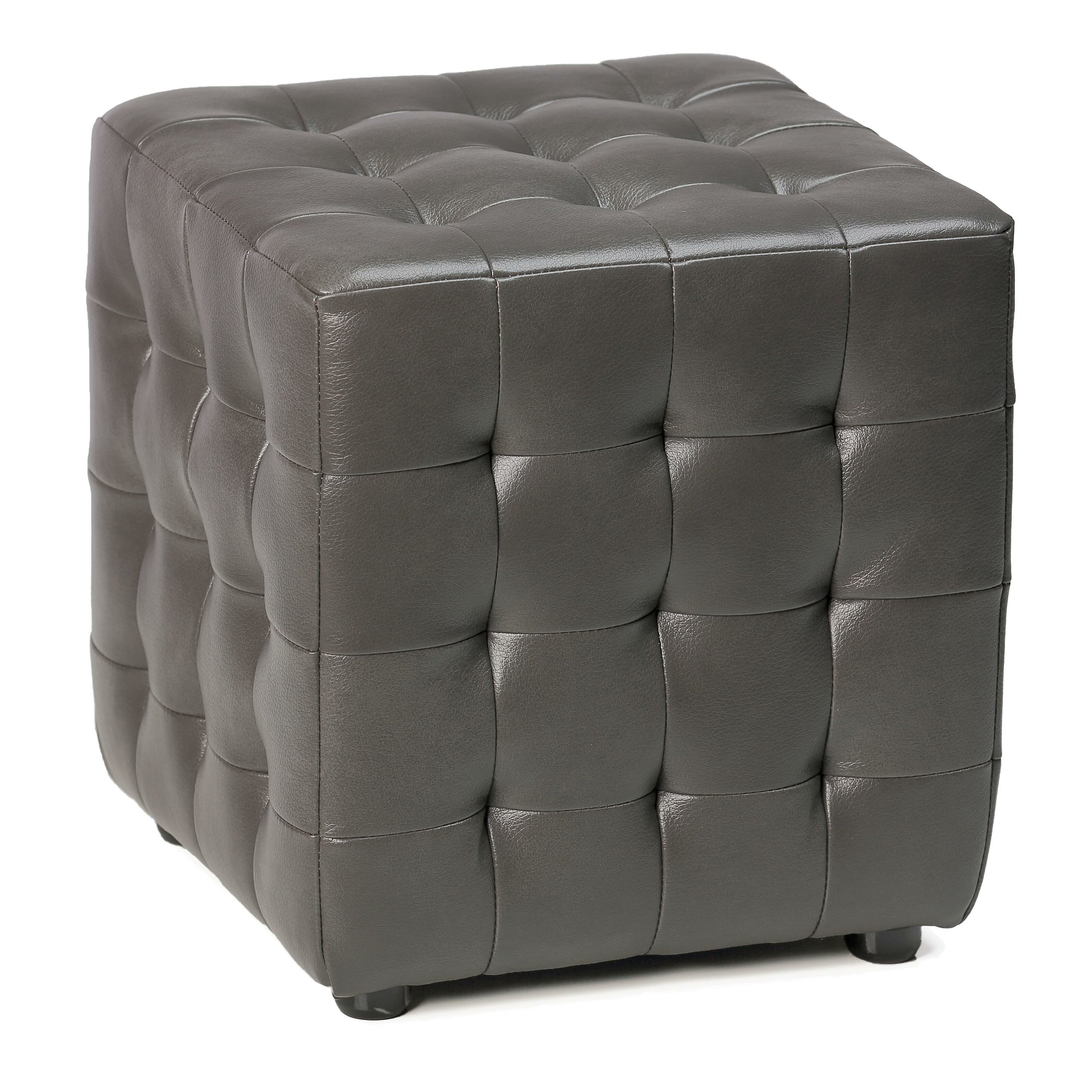 Cortesi Home Izzo Faux Leather Ottoman & Reviews | Wayfair